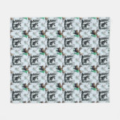 Elch Elch Antlers Deer Muster Design Fleecedecke (Vorderseite (Horizontal))