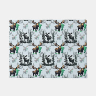 Elch Elch Antlers Deer Muster Design Fußmatte