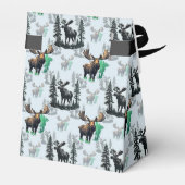 Elch Elch Antlers Deer Muster Design Geschenkschachtel (Rückseite)