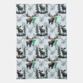Elch Elch Antlers Deer Muster Design Geschirrtuch (Vertikal)