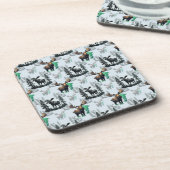 Elch Elch Antlers Deer Muster Design Getränkeuntersetzer (Linke Seite)
