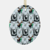 Elch Elch Antlers Deer Muster Design Keramik Ornament (Rechts)