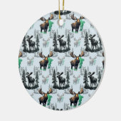 Elch Elch Antlers Deer Muster Design Keramik Ornament (Links)