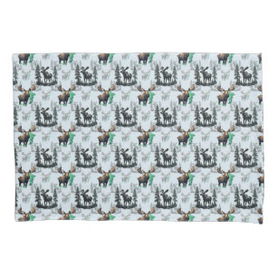 Elch Elch Antlers Deer Muster Design Kissenbezug