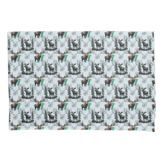 Elch Elch Antlers Deer Muster Design Kissenbezug (Vorderseite)