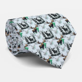 Elch Elch Antlers Deer Muster Design Krawatte (Gerollt)