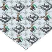 Elch Elch Antlers Deer Muster Design Kurzer Tischläufer (Ecke)