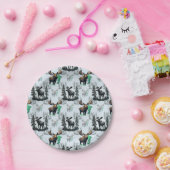 Elch Elch Antlers Deer Muster Design Pappteller (Party)
