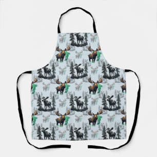 Elch Elch Antlers Deer Muster Design Schürze