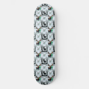 Elch Elch Antlers Deer Muster Design Skateboard