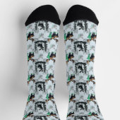 Elch Elch Antlers Deer Muster Design Socken (Oben)