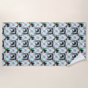Elch Elch Antlers Deer Muster Design Strandtuch