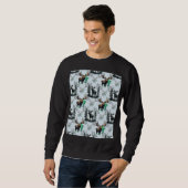 Elch Elch Antlers Deer Muster Design Sweatshirt (Vorne ganz)