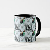 Elch Elch Antlers Deer Muster Design Tasse (VorderseiteRechts)