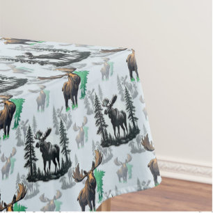 Elch Elch Antlers Deer Muster Design Tischdecke
