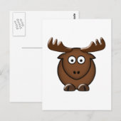 Elch Elch Postkarte (Vorne/Hinten)