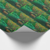 Elch-Fall-acrylsauerabstraktes Geschenkpapier (Ecke)
