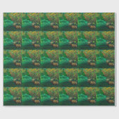 Elch-Fall-acrylsauerabstraktes Geschenkpapier (Flach)