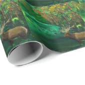 Elch-Fall-acrylsauerabstraktes Geschenkpapier (Rolleneckpunkt)