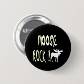 Elch-Felsen! Knopf Button (Vorne & Hinten)
