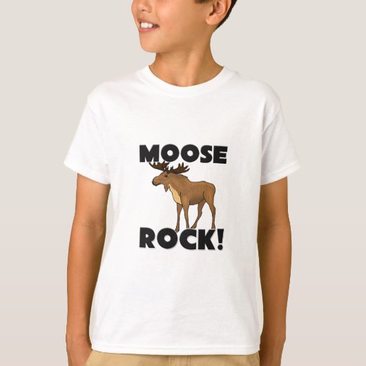 Elch-Felsen T-Shirt (Vorderseite)