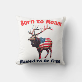 Elch Flag America Kissen