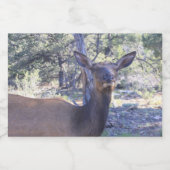 Elch-Flaschen-Aufkleber Schaumweinetikett (Einzelnes Label)