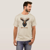 Elch Geboren zu Roam T-Shirt (Vorne ganz)