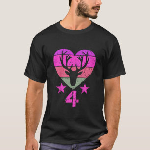 Elch-Geburtstag für Kinder 4 Jahre alter Junge Mäd T-Shirt