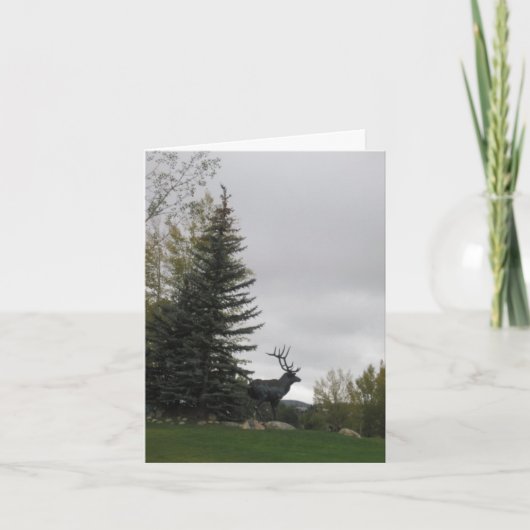 Elch-Geburtstags-Karte Karte (Vorderseite)