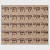 Elch Geschenkpapier (Flach)