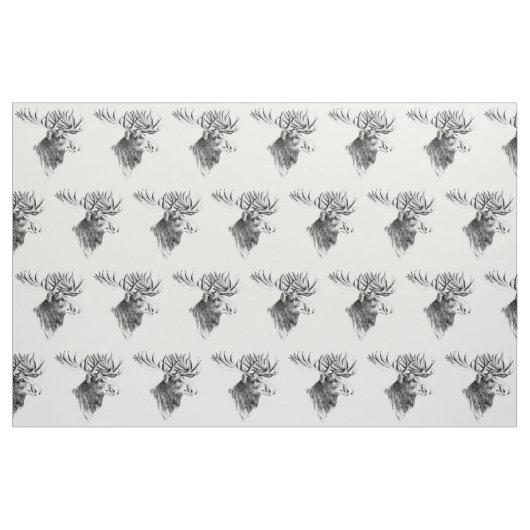 Elch-Gewebe Stoff (Fat Quarter (45,7 x 55,9 cm))