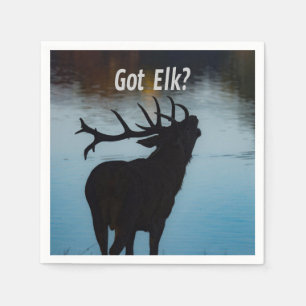 Elch Got? Funny Hunter Spaß Serviette