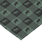 Elch-grünes schwarzes kariertes tischdecke (Schrägansicht)