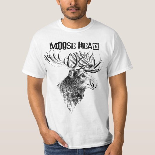 Elch-HauptSpaß-Spaß-T - Shirt (Vorderseite)