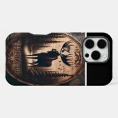 Elch-Holzschild iPhone Hülle (Rückseite (Horizontal))