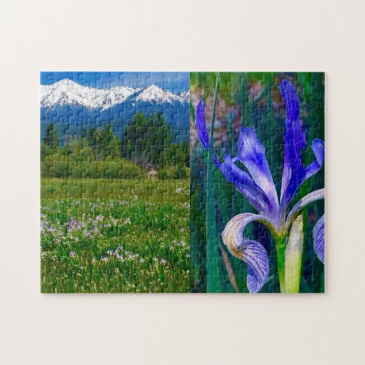 Elch-Horn-Iris-Feld-Puzzlespiel Puzzle (Horizontal)