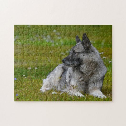 Elch-Hund. Puzzle (Horizontal)