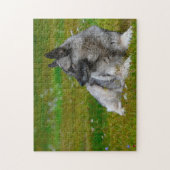 Elch-Hund. Puzzle (Vertikal)