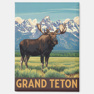 Elch im Grand Teton National Park Magnet