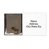 Elch im Schnee (Vorne)