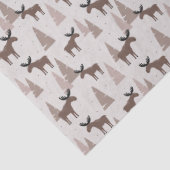 Elch im Winter Seidenpapier (Detail)