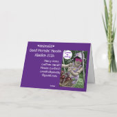 Elch in der Mornin' Karte (Rückseite)