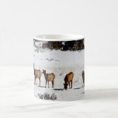Elch in der Schneekaffee-Tasse Kaffeetasse (Mittel)