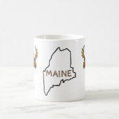 Elch in Maine Kaffeetasse (Mittel)