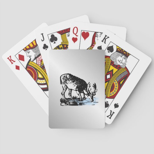 Elch in Stream Spielkarten (Rückseite)