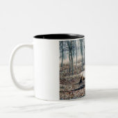 Elch-Kaffeetasse Zweifarbige Tasse (Links)