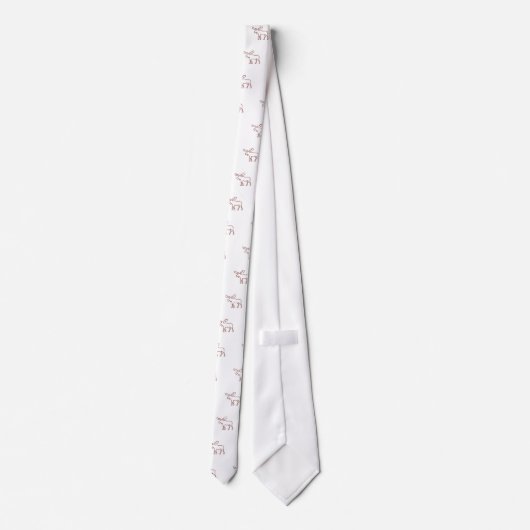 Elch-Kontur Krawatte (Rückseite)