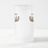 Elch Kopf-Elch Kopf Hirsch Mattglas Bierglas (Mittel)