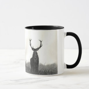 Elch-Kunst-wilde Tier-Kontrast-Kaffee-Tasse Tasse